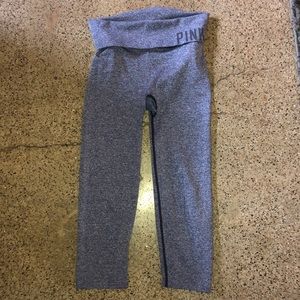 PINK by Victoria Secret Blue/Gray Cropped Leggings